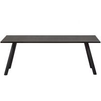 Woood Combi-Tablo eiken 160x90 cm + 2-standen poot vierkant - zwart