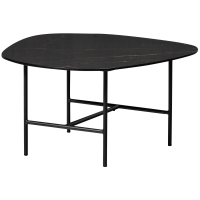 Woood Vajen salontafel marmer 70x70 cm - zwart