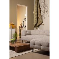 Lloyd hoekbank rechts - grof geweven - bruin melange van het woonmerk Woood