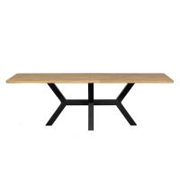 Combi-tablo - xl tafelblad eiken - 240x100 cm - zeeland poot - naturel van het woonmerk Woood