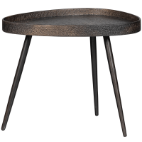 Crude bijzettafel set van 2 - antiek brons