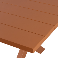 Woood Delta picknick tuintafel 220x100 cm aluminium - terra