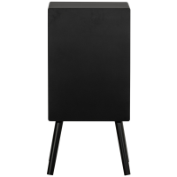 Woood Ozzy nachtkastje hoog hout - zwart