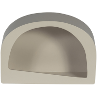 Woood Noam wanddeco halfrond hout - dust