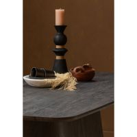 Woood Leah eettafel mdf 200x105 cm - donkerbruin