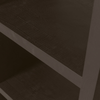 Woood Timo open kast mdf 195x100x40 cm -  donkerbruin