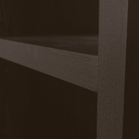 Woood Timo open kast mdf 195x100x40 cm -  donkerbruin