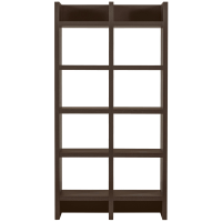 Woood Timo open kast mdf 195x100x40 cm -  donkerbruin