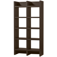 Woood Timo open kast mdf 195x100x40 cm -  donkerbruin