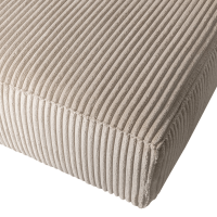 Bean chaise loungue rechts grove ribstof - travertin