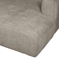 Woood Bean chaise longue rechts grove melange - travertin