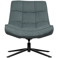 Woood Maudi draaifauteuil - blue stone