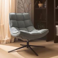 Woood Maudi draaifauteuil - blue stone