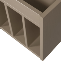 Woood Turner platenkast grenen - mud