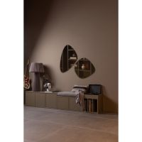 Woood Turner platenkast grenen - mud