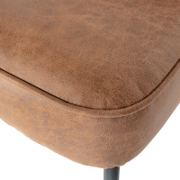 Vogue eetbank leer - cognac
