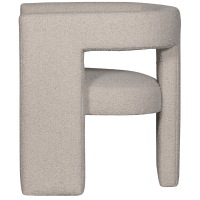 Woood Tiwa fauteuil bouclé - beige