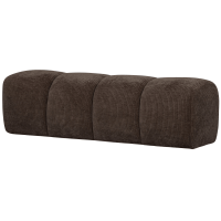 Woood Mojo eetbankje 164 cm geweven ribstof