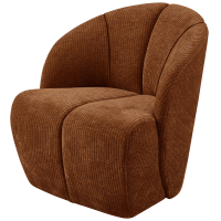 Woood Mojo draaifauteuil geweven ribstof