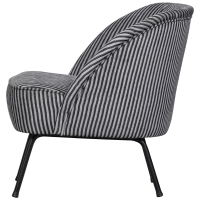 Woood Vogue fauteuil streep - zwart/grijs