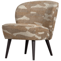 Woood Sara fauteuil geweven camouflage - groen