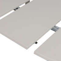 Janne uitschuifbare eettafel rond eiken - dakargrau