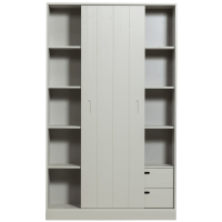 Woood Mila schuifdeurkast grenen - dust