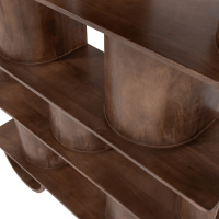 Woood Sinne boekentkast hout 180x130 cm - walnoot