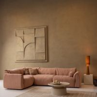 Baggy hoekbank links geweven chenille