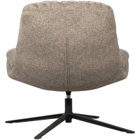 Woood Arve draaifauteuil bedrukte stof - naturel melange