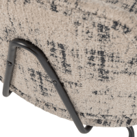 Woood Aure fauteuil chenille - beige/zwart