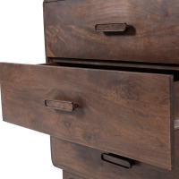 Liya ladekast mangohout - donkerbruin