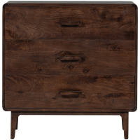 Liya ladekast mangohout - donkerbruin