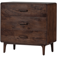 Liya ladekast mangohout - donkerbruin