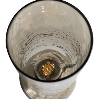 Woood Gigi tafellamp 38xø15 cm gehamerd glas - naturel