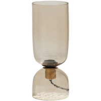 Woood Gigi tafellamp 38xø15 cm gehamerd glas - naturel