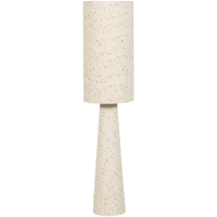 Woood Loft vloerlamp metaal/bouclé 130xø30 cm - naturel met stippen