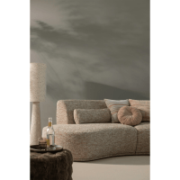 Woood Loft vloerlamp metaal/bouclé 130xø30 cm - naturel met stippen