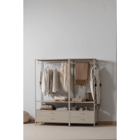 Woood Ferris openkledingkast 70 cm metaal - zand