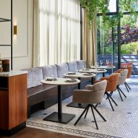 Woood Tablo restauranttafel eindstuk 80x74 cm - dakargrau