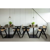 Woood Tablo eettafel vierkant 80x80 cm - cashmere brown