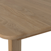 Woood Tablo eettafel afgerond - 220x100 cm - naturel