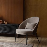 Rodin fauteuil beige/leer