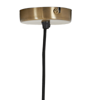 Søstrene hanglamp glas Ø15x31 cm antiek brons van het woonmerk Light & Living