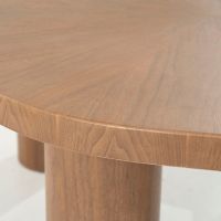 Bobbie eettafel organisch walnoot - lichtbruin