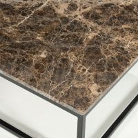 Eleonora Rico salontafel vierkant marmer - bruin