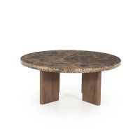 Eleonora Lando salontafel rond ø80 cm marmer - bruin