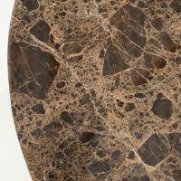 Eleonora Lando salontafel rond ø80 cm marmer - bruin