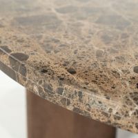 Eleonora Lando salontafel rond ø80 cm marmer - bruin