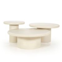 Eleonora Jade salontafel rond ø80 cm - beige